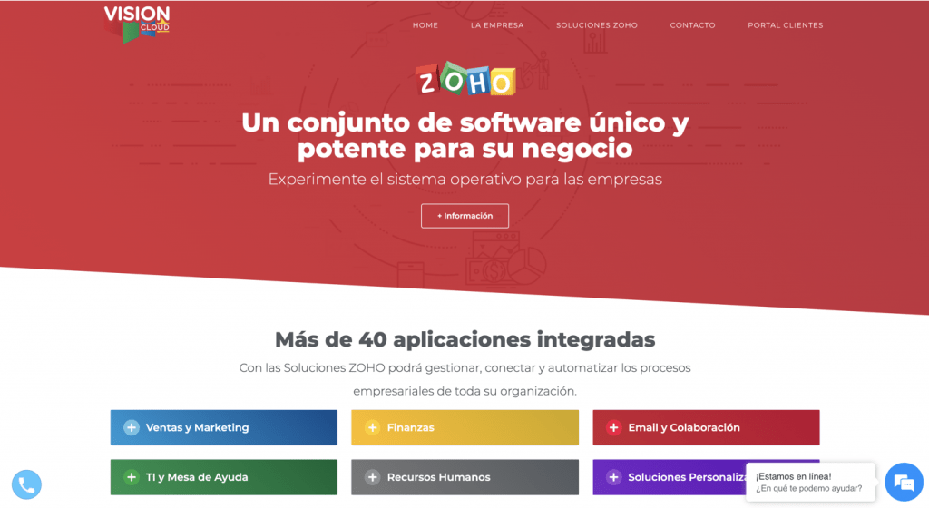 Vision Cloud Partner Zoho Chile