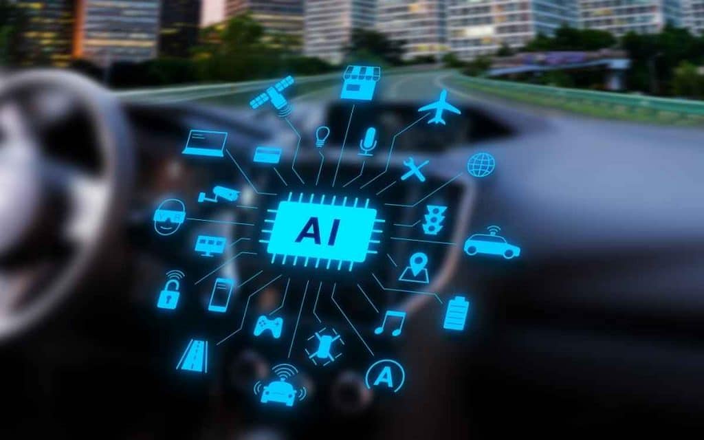 Podemos ver las ventajas de la inteligencia artificial con una imagen de un auto siendo conducido automáticamente
