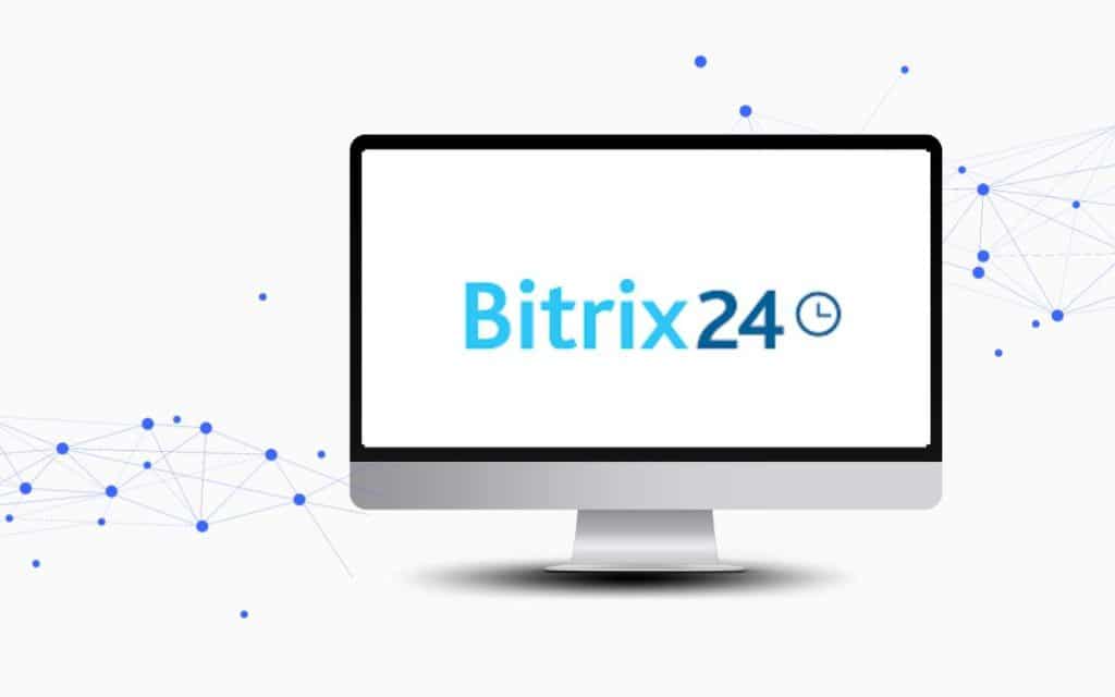 En la imagen se ve el logo de bitrix24 uno de los mejores crm en costa rica. 