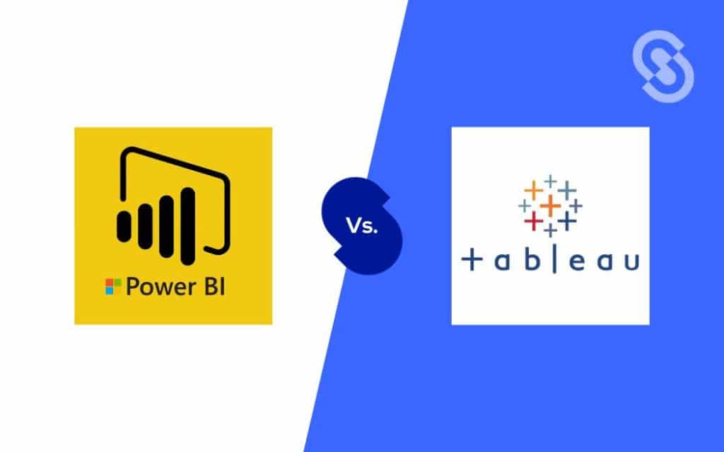 En la imagen se ven los logos de power bi vs tableau