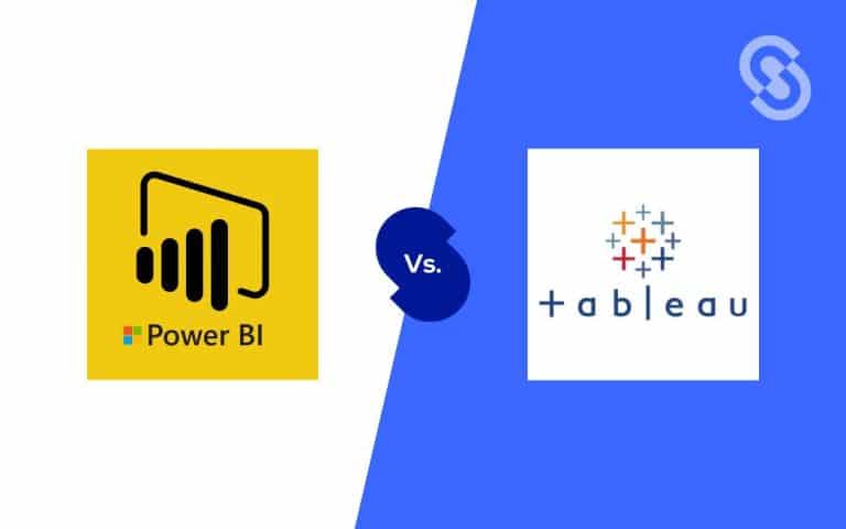 En la imagen se ven los logos de power bi vs tableau