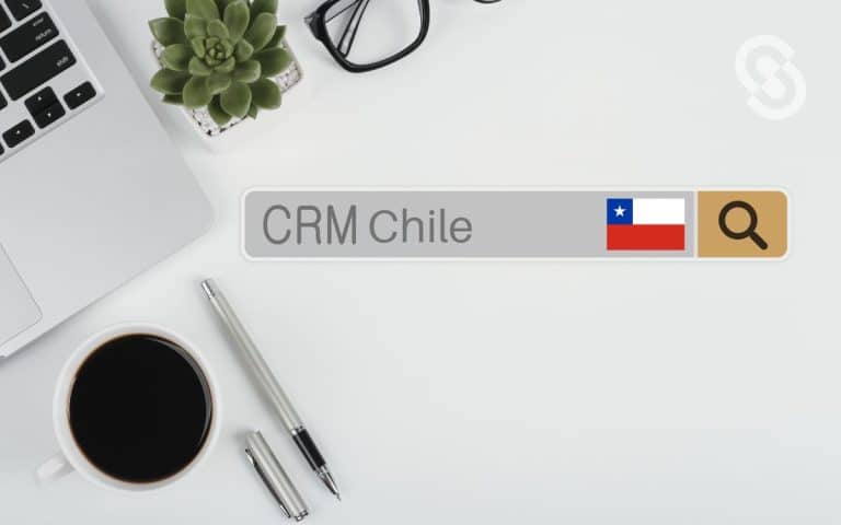 Vemos un buscador con la frase "CRM en Chile".