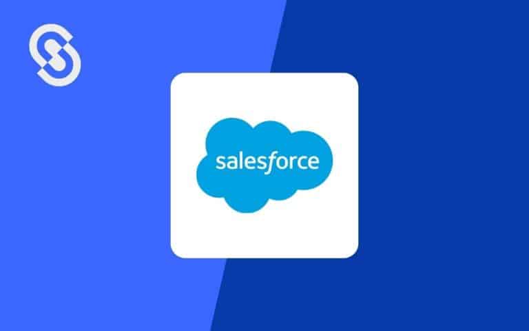 En la imagen se ve el logo de salesforce